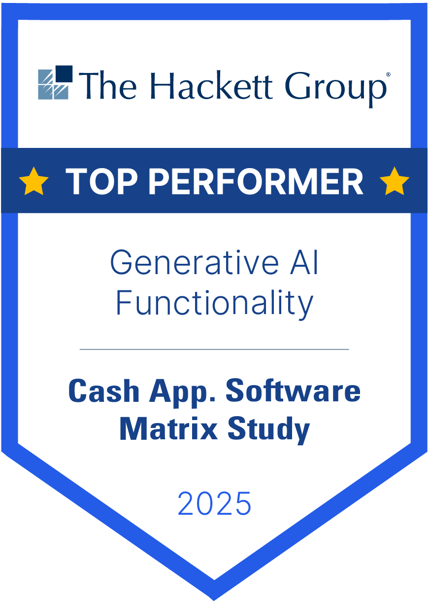 Hackett Group badges: Top performer: Generative AI Functionality