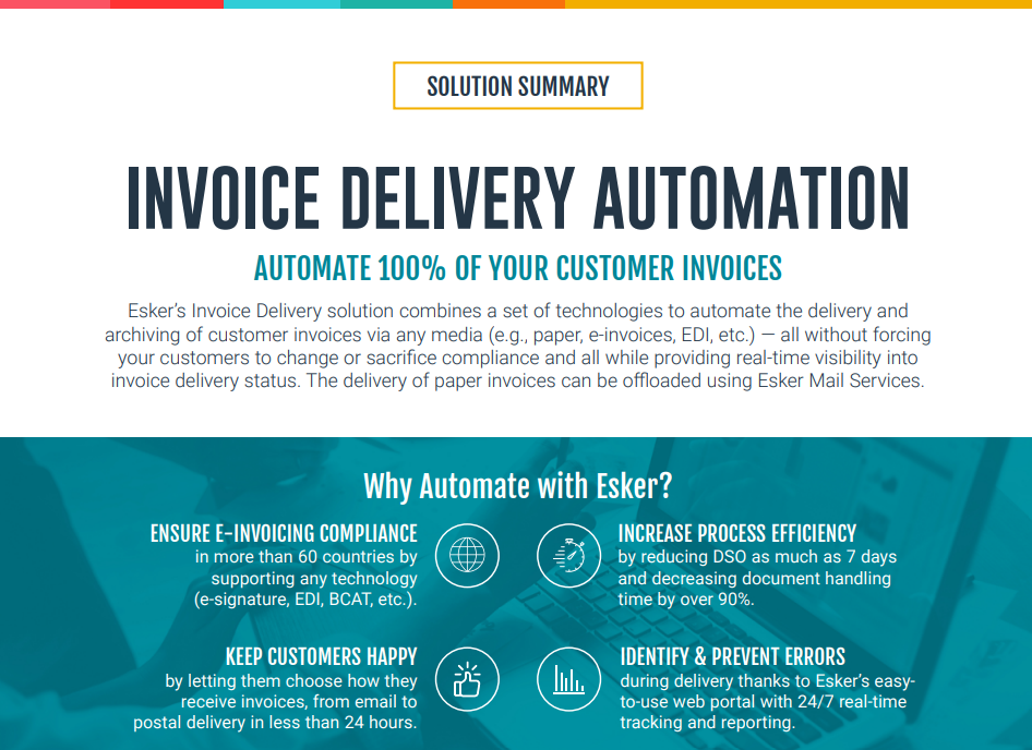 invoice delivery solution summary cover